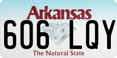 AR license plate 606LQY