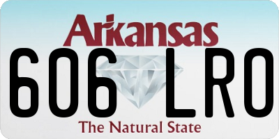 AR license plate 606LRO
