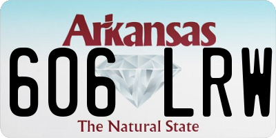 AR license plate 606LRW