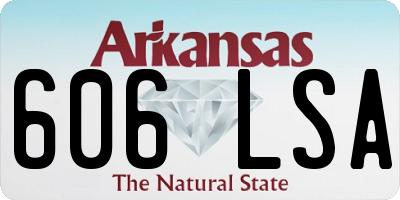 AR license plate 606LSA