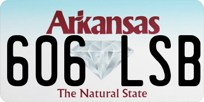 AR license plate 606LSB