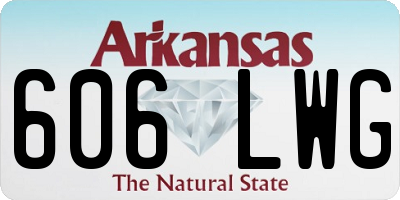 AR license plate 606LWG