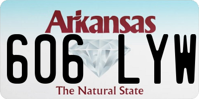 AR license plate 606LYW