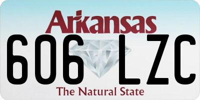AR license plate 606LZC