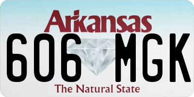 AR license plate 606MGK