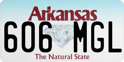 AR license plate 606MGL