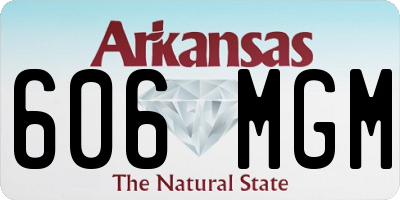 AR license plate 606MGM
