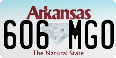AR license plate 606MGO