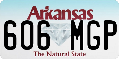 AR license plate 606MGP