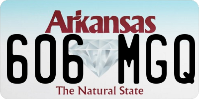 AR license plate 606MGQ