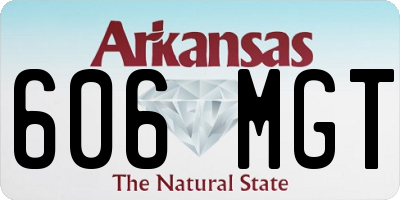 AR license plate 606MGT