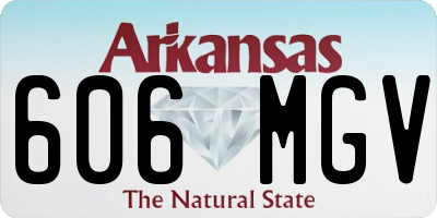 AR license plate 606MGV
