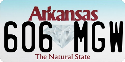 AR license plate 606MGW