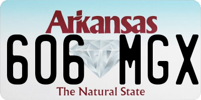 AR license plate 606MGX