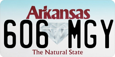 AR license plate 606MGY