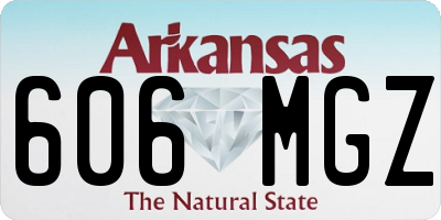 AR license plate 606MGZ