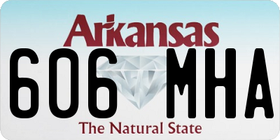 AR license plate 606MHA