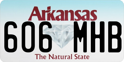 AR license plate 606MHB