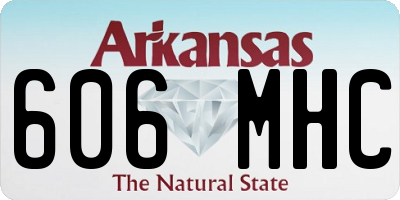 AR license plate 606MHC