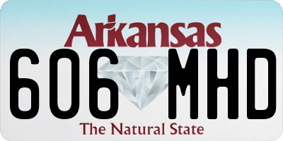 AR license plate 606MHD