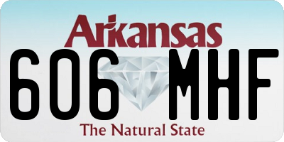 AR license plate 606MHF
