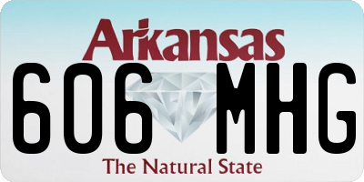 AR license plate 606MHG