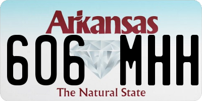 AR license plate 606MHH