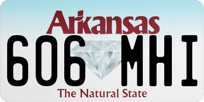 AR license plate 606MHI