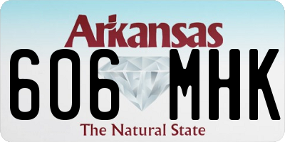 AR license plate 606MHK