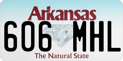 AR license plate 606MHL
