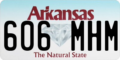 AR license plate 606MHM