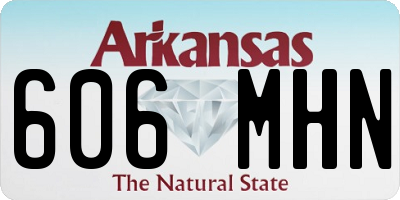 AR license plate 606MHN