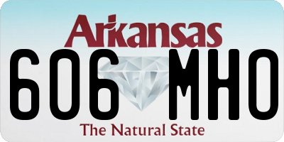 AR license plate 606MHO