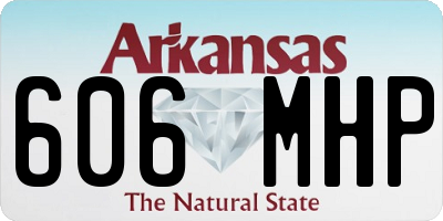 AR license plate 606MHP