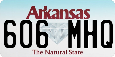 AR license plate 606MHQ