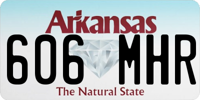 AR license plate 606MHR