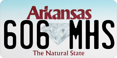 AR license plate 606MHS