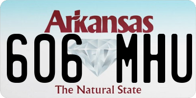 AR license plate 606MHU