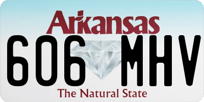 AR license plate 606MHV