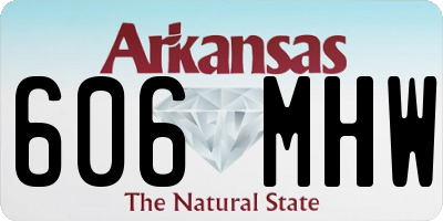 AR license plate 606MHW