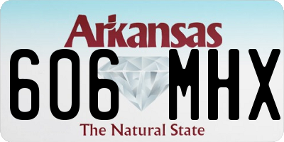 AR license plate 606MHX