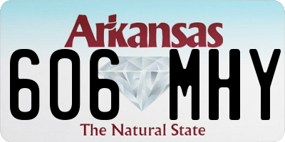 AR license plate 606MHY