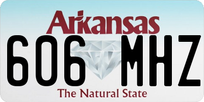 AR license plate 606MHZ