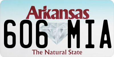 AR license plate 606MIA
