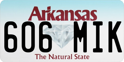 AR license plate 606MIK