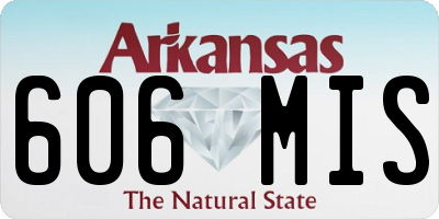AR license plate 606MIS