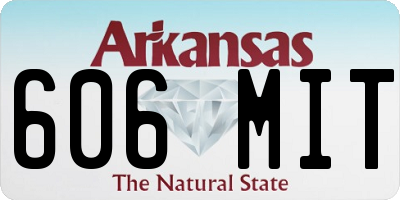 AR license plate 606MIT