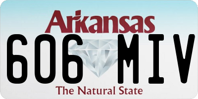 AR license plate 606MIV