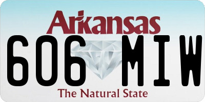 AR license plate 606MIW
