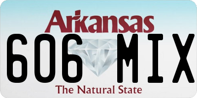AR license plate 606MIX